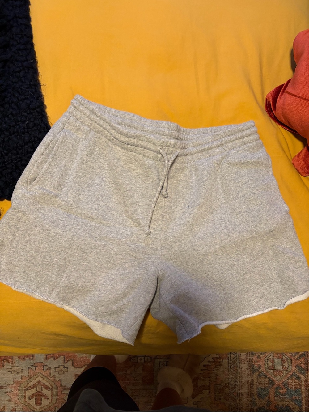TNA Light Gray Terry Lounge Shorts